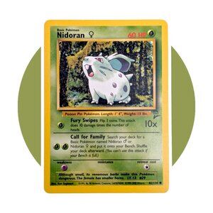 Base Set 2 Pokemon Vintage Card (B03): Nidoran 82/130